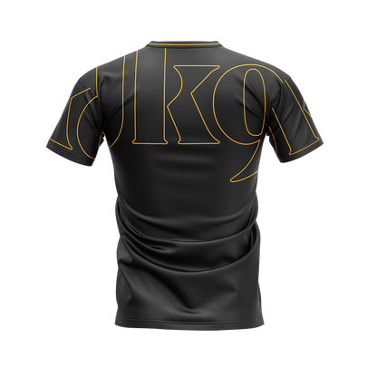 JK9 MAN rövid ujjú póló JULIUS-K9® logóval, szublimált mintával, 100% poliészter, S–4XL méretben